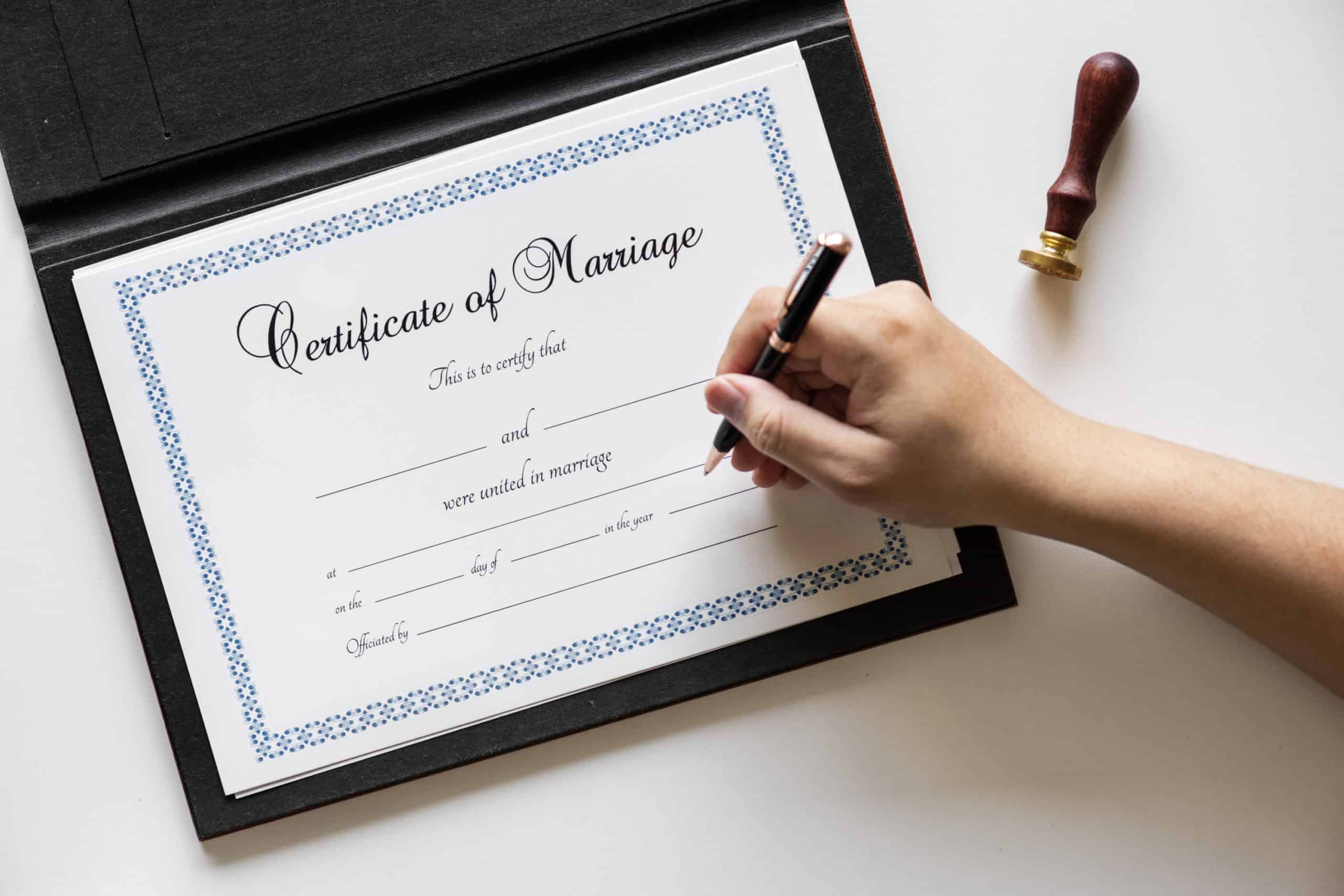 How to Get a Marriage Certificate - Marriage Name Change