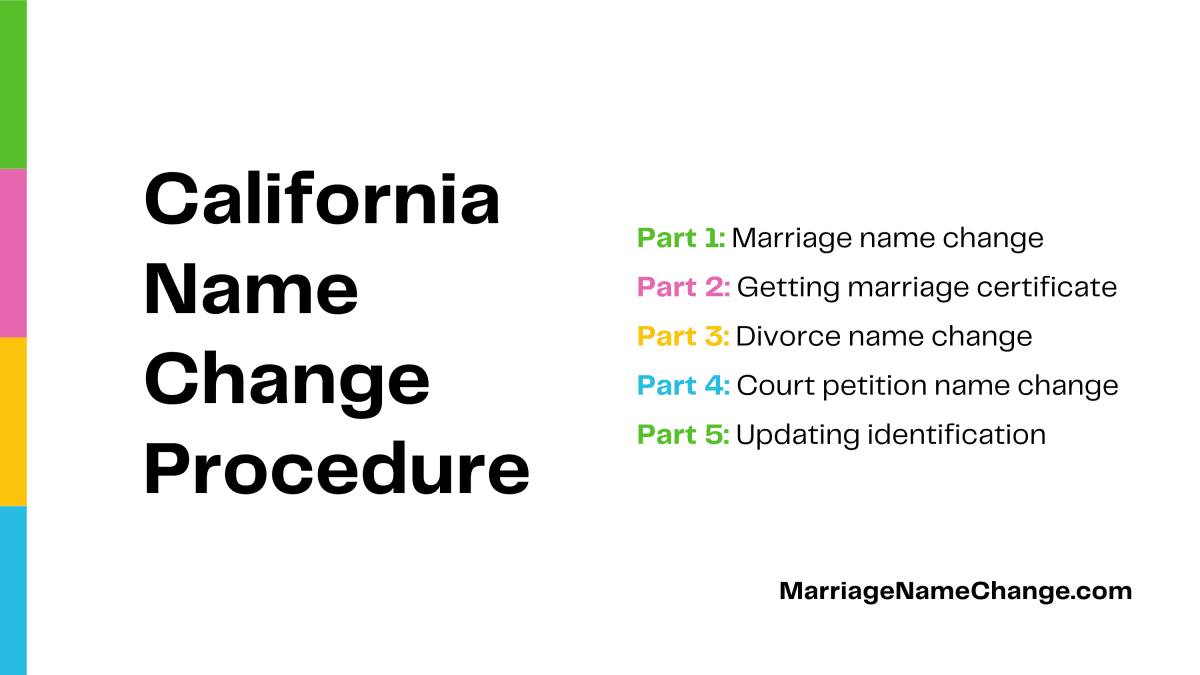 California name change procedure