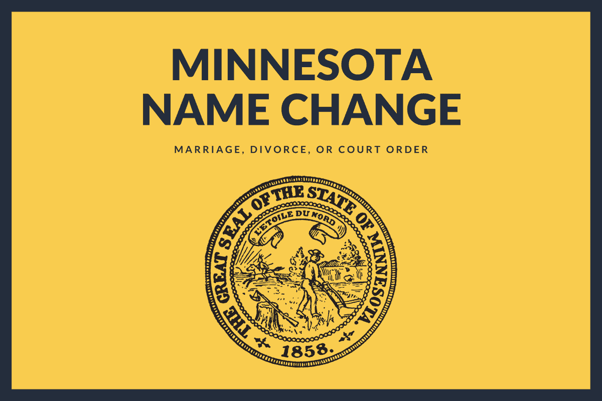 Minnesota name change through marriage, divorce, or court
