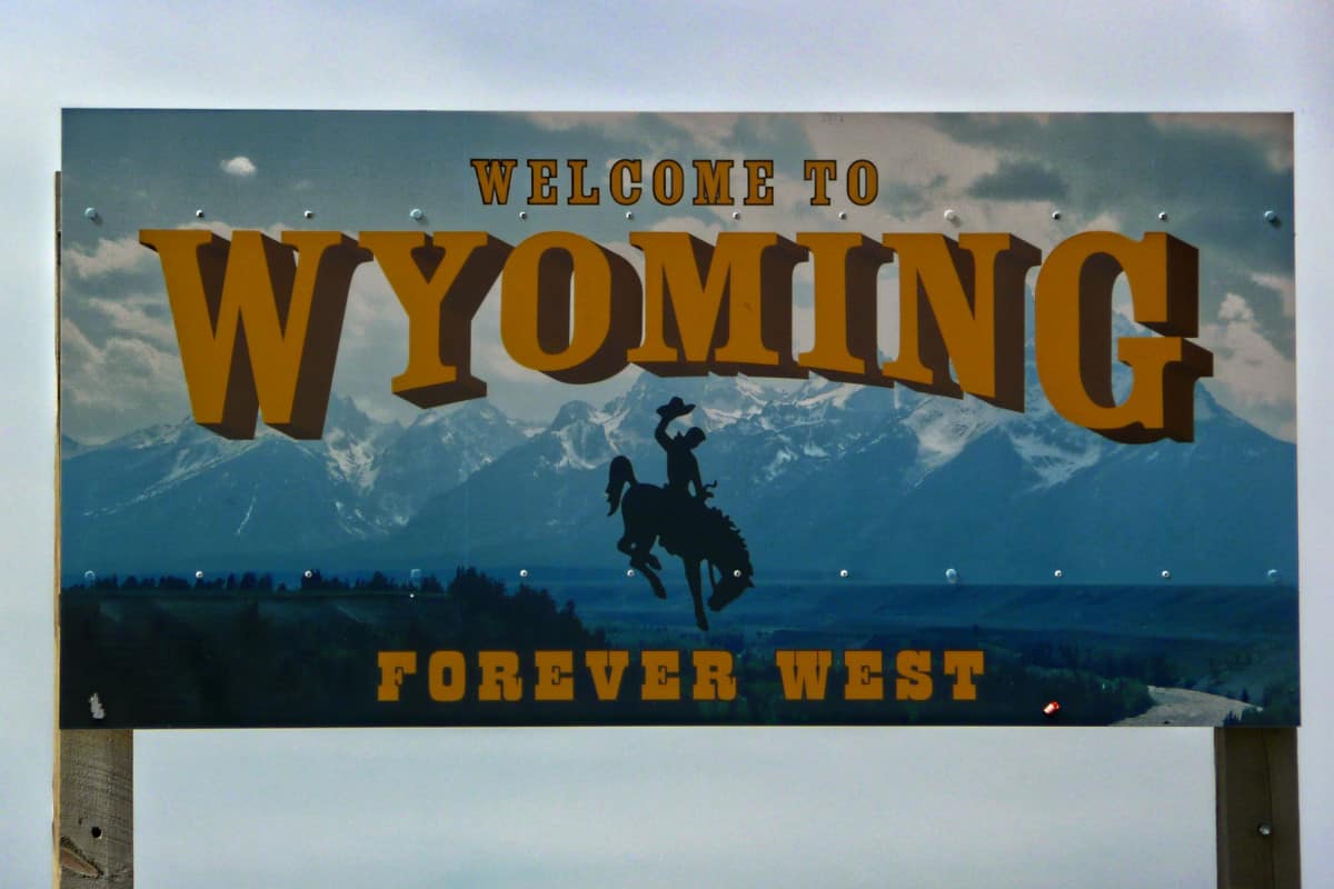 Welcome to Wyoming, Forever West Sign
